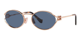 Miu Miu SMU 52YS women Rose gold Round Sunglasses