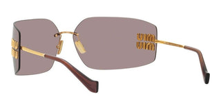 Miu Miu SMU 54YS women Gold Geometric Sunglasses