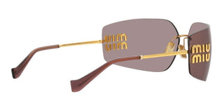 Miu Miu SMU 54YS women Gold Geometric Sunglasses