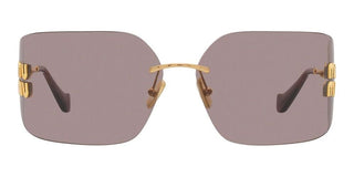 Miu Miu SMU 54YS women Gold Geometric Sunglasses