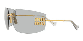 Miu Miu SMU 54YS women Gold Geometric Sunglasses