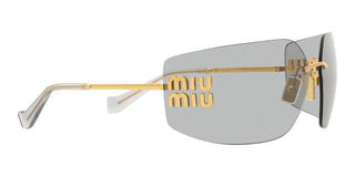 Miu Miu SMU 54YS women Gold Geometric Sunglasses