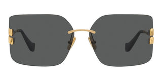 Miu Miu SMU 54YS women Gold Geometric Sunglasses