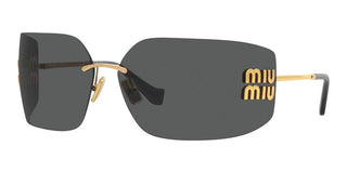 Miu Miu SMU 54YS women Gold Geometric Sunglasses