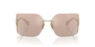 Miu Miu SMU 54YS women Gold Geometric Sunglasses