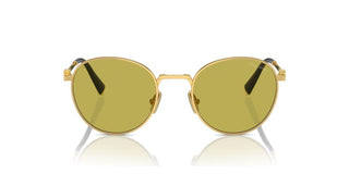 Miu Miu SMU 55ZS women Gold Round Sunglasses