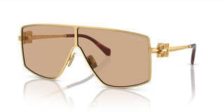 Miu Miu SMU 51ZS women Gold Geometric Sunglasses