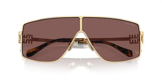 Miu Miu SMU 51ZS women Gold Geometric Sunglasses