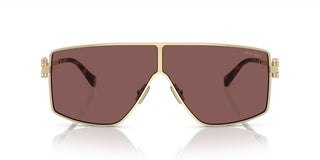 Miu Miu SMU 51ZS women Gold Geometric Sunglasses