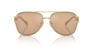 Miu Miu SMU 52ZS women Gold Pilot Sunglasses