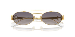 Miu Miu SMU 54ZS women Gold Geometric Sunglasses