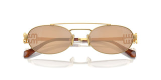 Miu Miu SMU 54ZS women Gold Geometric Sunglasses