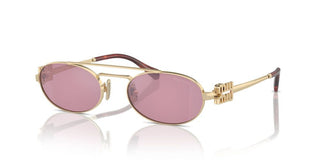 Miu Miu SMU 54ZS women Gold Geometric Sunglasses