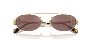 Miu Miu SMU 54ZS women Gold Geometric Sunglasses