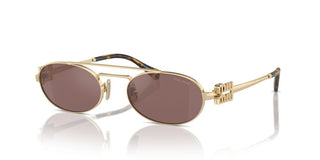 Miu Miu SMU 54ZS women Gold Geometric Sunglasses