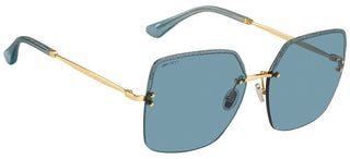 Jimmy Choo TAVI/S women Gold Oversize Sunglasses