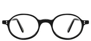 L.G.R TEOS men Black Round Eyeglasses