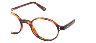 L.G.R TEOS men Havana Round Eyeglasses