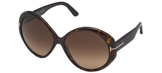 Tom Ford TERRA FT 0848 women Havana Oversize Sunglasses