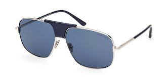 Tom Ford TEX FT 1096 unisex Silver Pilot Sunglasses