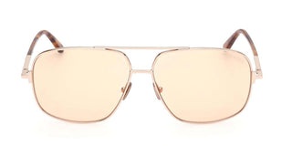 Tom Ford TEX FT 1096 unisex Rose gold Pilot Sunglasses