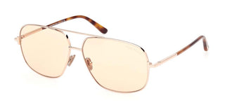 Tom Ford TEX FT 1096 unisex Rose gold Pilot Sunglasses