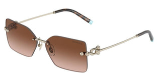 Tiffany & Co. TF 3088 women Gold Squared Sunglasses