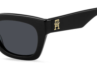 Tommy Hilfiger TH 2052/S women Black Squared Sunglasses