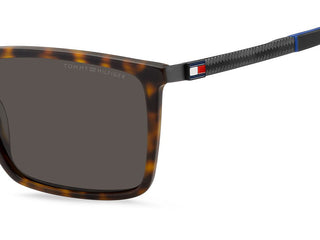 Tommy Hilfiger TH 2077/S men Havana Squared Sunglasses