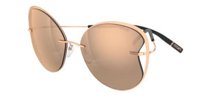 Silhouette TITAN ACCENT SHADES 8173 women Rose gold Cat Eye Sunglasses