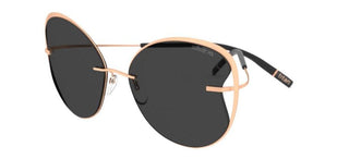 Silhouette TITAN ACCENT SHADES 8173 women Rose gold Cat Eye Sunglasses