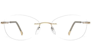 Silhouette TNG CRYSTALS 5551/FE unisex Gold Geometric Eyeglasses