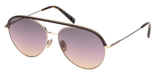 Tod's TO0284 women Gold Pilot Sunglasses