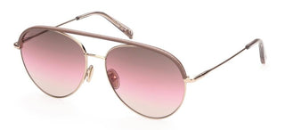 Tod's TO0284 women Rose gold Pilot Sunglasses