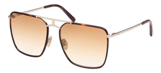 Tod's TO0293 women Havana Geometric Sunglasses