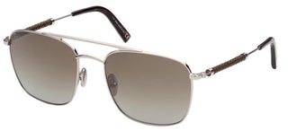 Tod's TO0295 men Silver Geometric Sunglasses