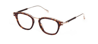 Tod's TO5240 men Havana Geometric Eyeglasses