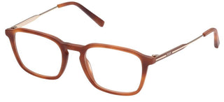 Tod's TO5243 men Havana Geometric Eyeglasses