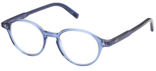 Tod's TO5261 unisex Blue Round Eyeglasses