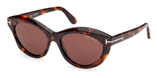 Tom Ford TONI FT 1111 unisex Havana Cat Eye Sunglasses