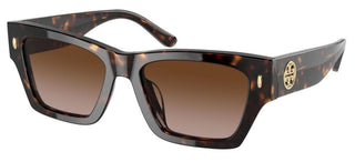 Tory Burch TY 7169U women Havana Geometric Sunglasses