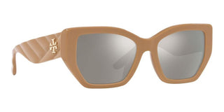 Tory Burch TY 7187U women Brown Geometric Sunglasses