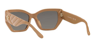 Tory Burch TY 7187U women Brown Geometric Sunglasses