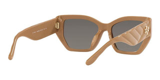 Tory Burch TY 7187U women Brown Geometric Sunglasses