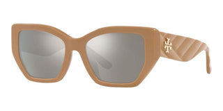 Tory Burch TY 7187U women Brown Geometric Sunglasses