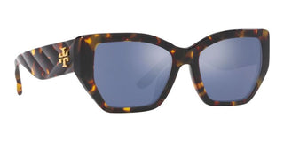 Tory Burch TY 7187U women Brown Geometric Sunglasses