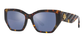 Tory Burch TY 7187U women Brown Geometric Sunglasses