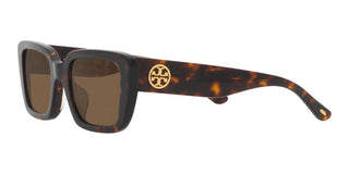 Tory Burch TY 7190U women Brown Geometric Sunglasses