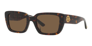 Tory Burch TY 7190U women Brown Geometric Sunglasses