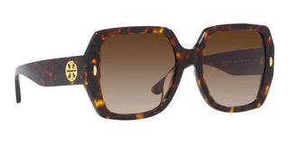 Tory Burch TY 7191U women Brown Geometric Sunglasses